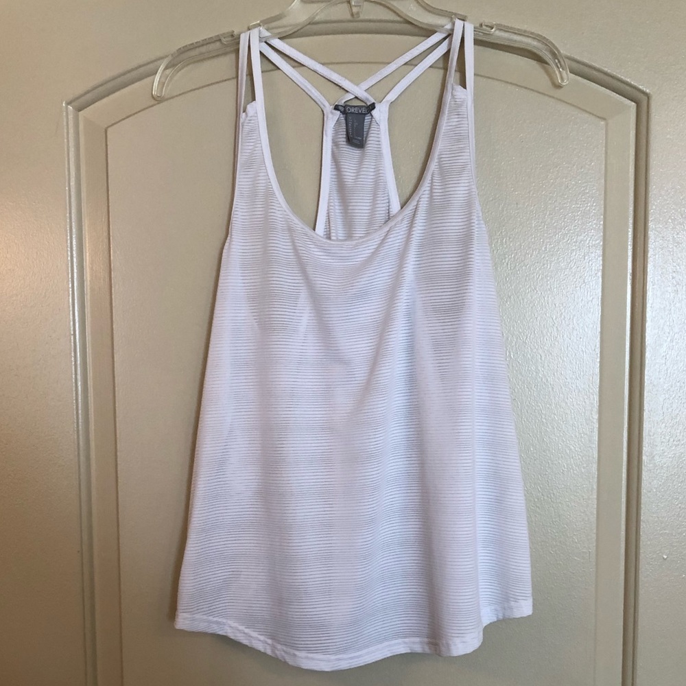 Forever 21 White Workout Top